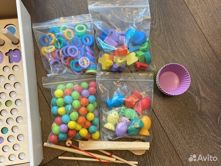 Развивающий деревянный набор