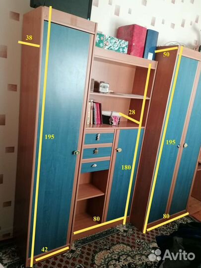 Комплект мебели детской, шкафы и стол