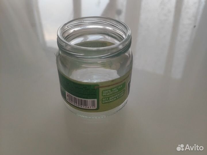 Банка стеклянная для свечей, декора, специй