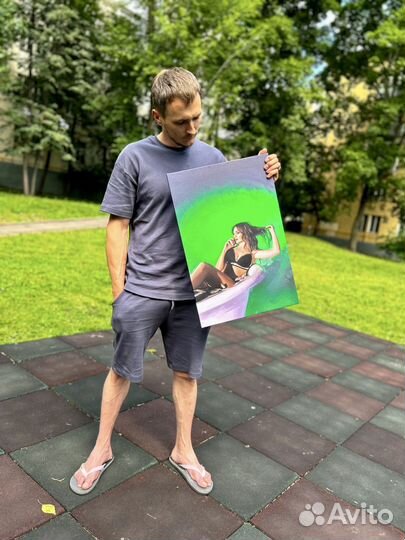 Портрет по фото, печать на холсте