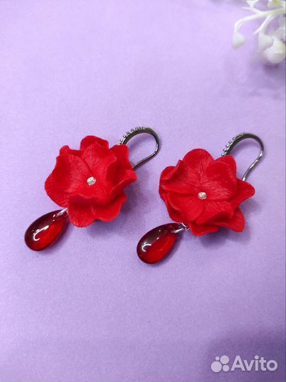 Серьги из полимерной глины 