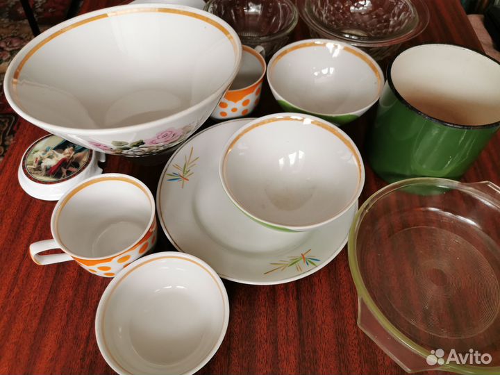 Посуда разная, столовые приборы, СССР