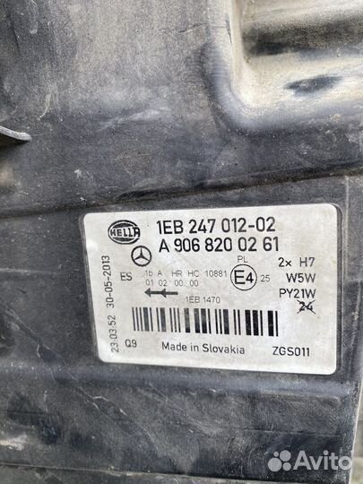 Фары mercedes sprinter