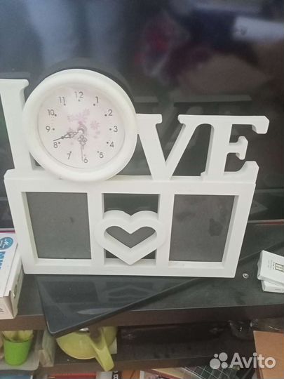 Рамка с часами Пушкин