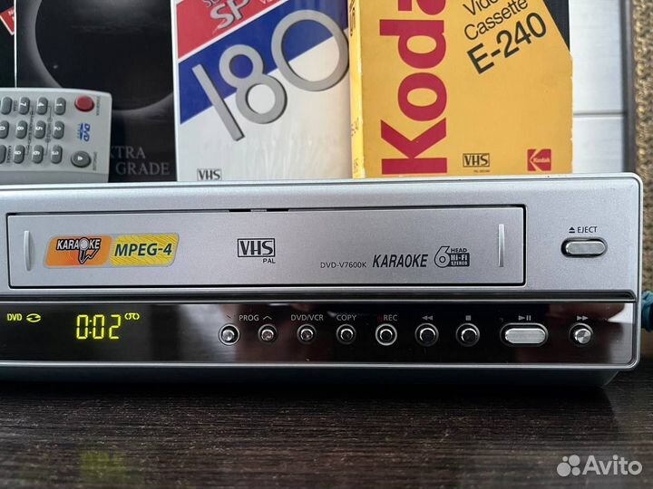 VHS DVD Hi Fi 6 головочный USB караоке состояние