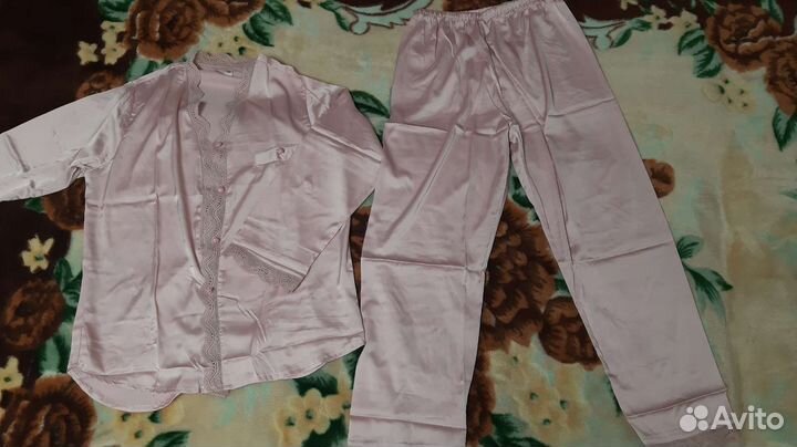 Пижама женская атласная шелковая