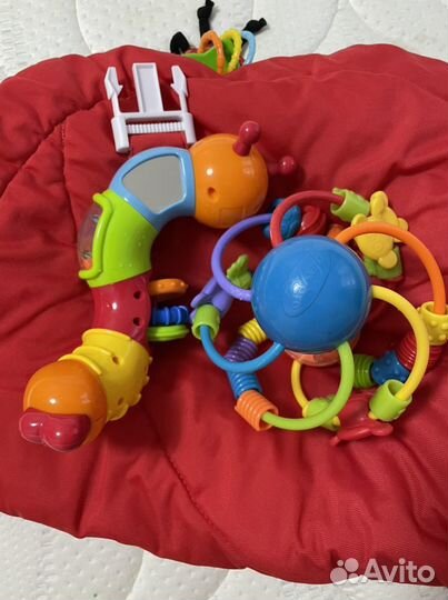 Развивающий коврик Жирафики + 2 Fisher Price