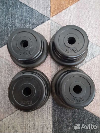 Гантели разборные 10,5 обрезиненные