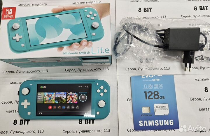 Nintendo switch lite 32Gb+128Gb прошитая