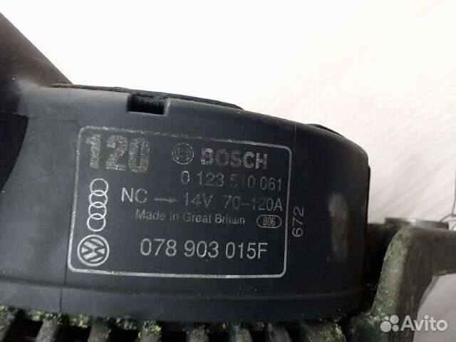 Генератор, Audi, A4 (B5) (1994 - 2000), 0123510061