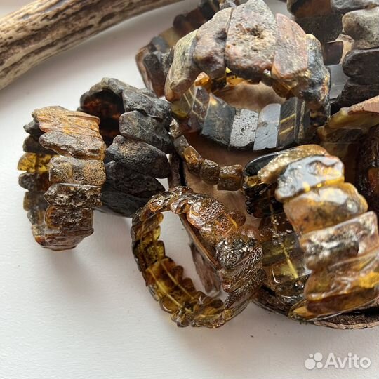 Браслеты янтарные