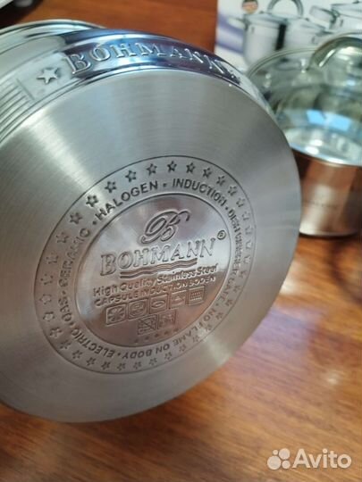 Набор новых кастрюль 2.9л 3.9л и 5л. Индукция