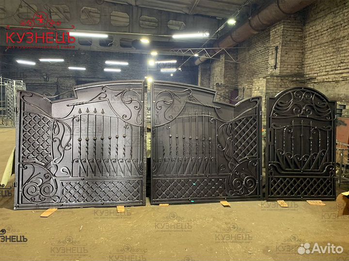 Кованые ворота автоматические