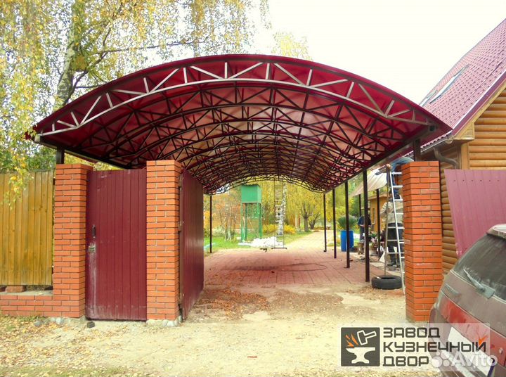 Навес металлические под ключ