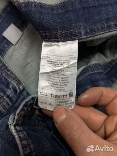 Полукомбинезон джинсовый кархарт 48