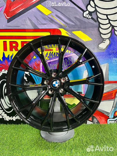 Диски на Bmw x3 новые R20 чёрный глянец