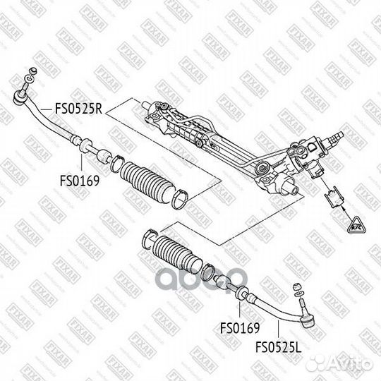 Тяга рулевая BMW 5 (E39) 95- FS0169 fixar