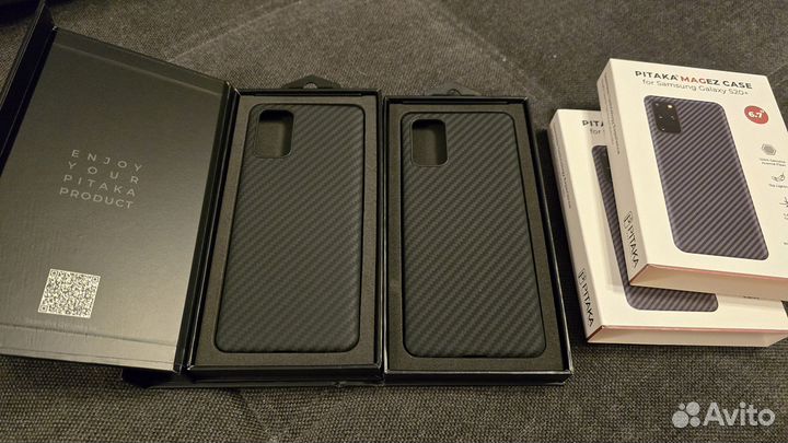 Samsung S20+ чехол оригинальный кожаный и Pitaka