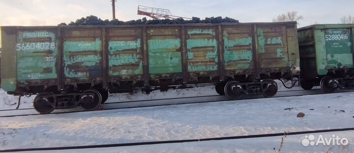 Уголь на вагоне