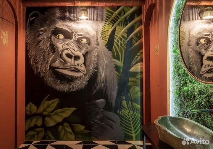 Роспись стен, граффити на заказ, оформление стен