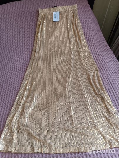 Юбка с пайетками