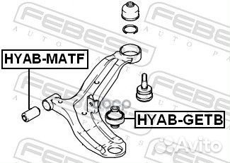 Сайлентблок hyab-getb hyab-getb Febest