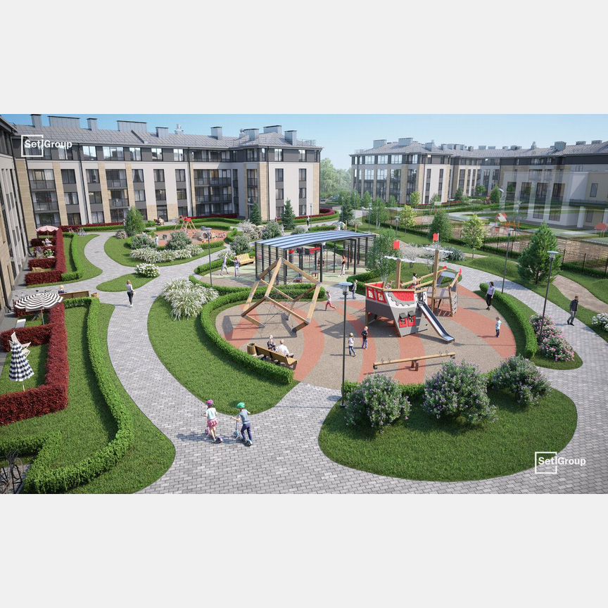 1-к. квартира, 34,3 м², 1/4 эт.