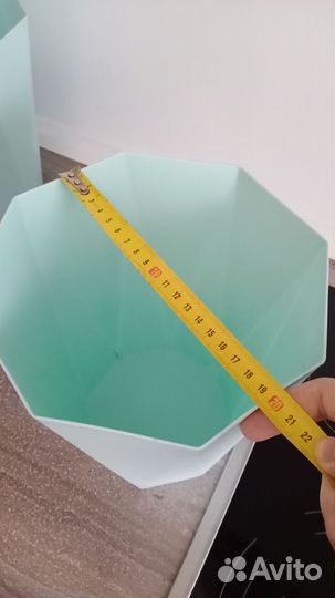 Кашпо для цветов/ мусорное ведро цвета Тиффани