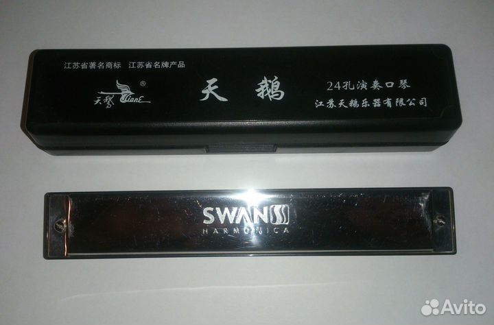 Губная гармошка Swan, 24 отв., тремоло