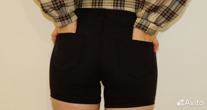 Шорты джинсовые черные hm