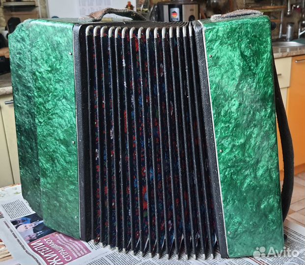 Гармошка зеленая СССР Тульская 301