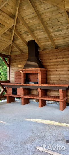 Барбекю печь из кирпича премиум-класса за 1 день