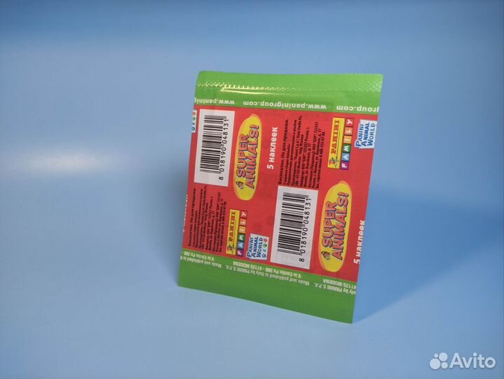 25 пакетиков наклейки с животными panini