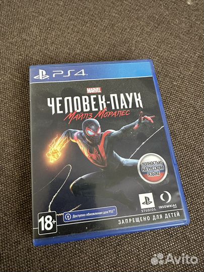 Игра на ps4 человек паук майлз моралес