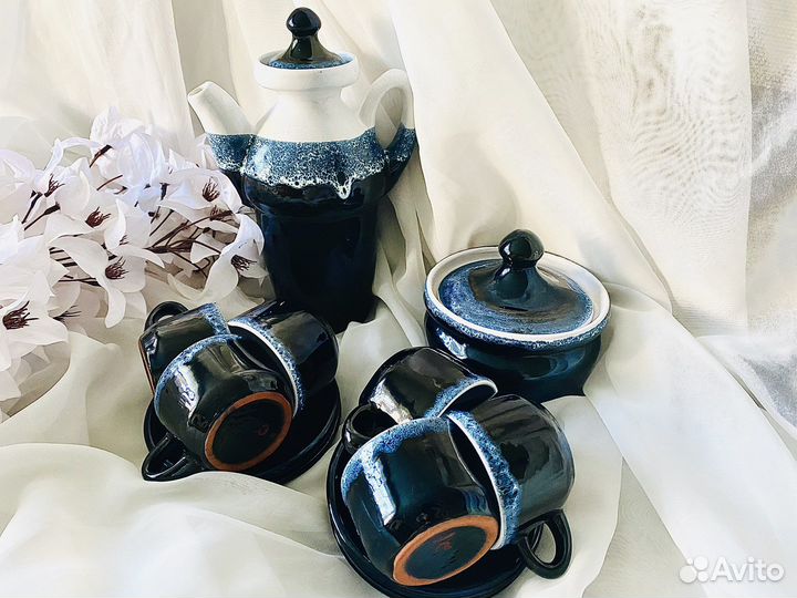 Кофейный чайный сервиз керамика СССР