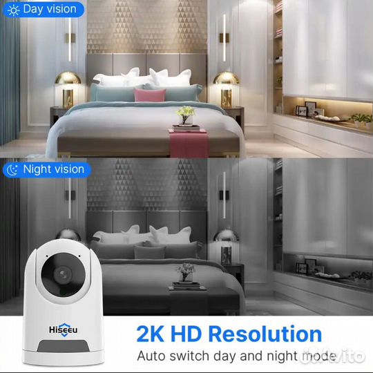 Камера видеонаблюдения wifi Hiseeu 2K (Монтаж)