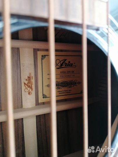 Электроакустическая бас гитара aria 295