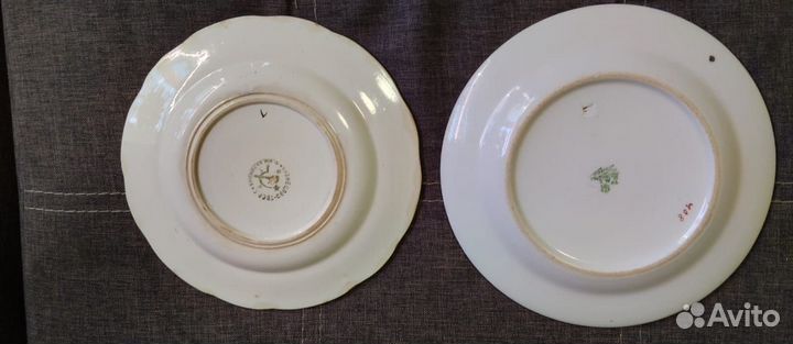 Тарелки блюдо старинные 1920г кузнецов