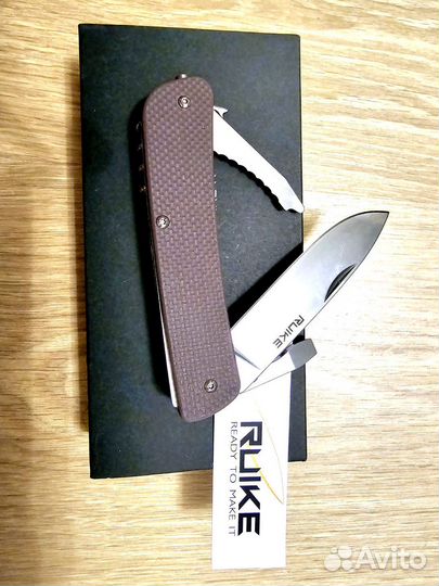 Мультитул перочинный нож ruike L21 коричневый нов