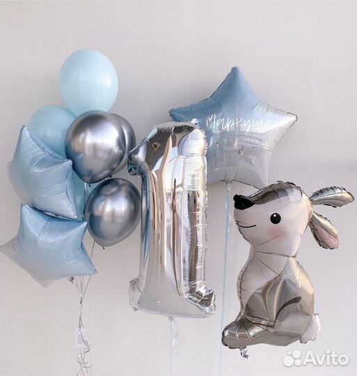 Гелевые шары цифры