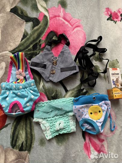 Одежда для грызунов,кошек,поливитамины