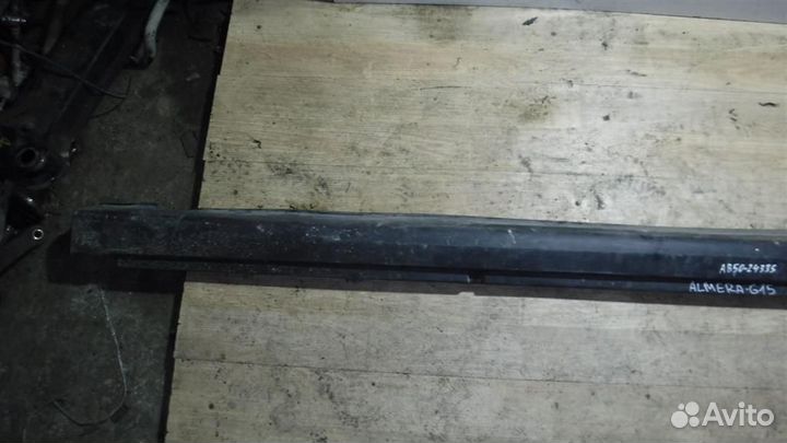 Накладка на порог (наружная) Nissan Almera (G15)