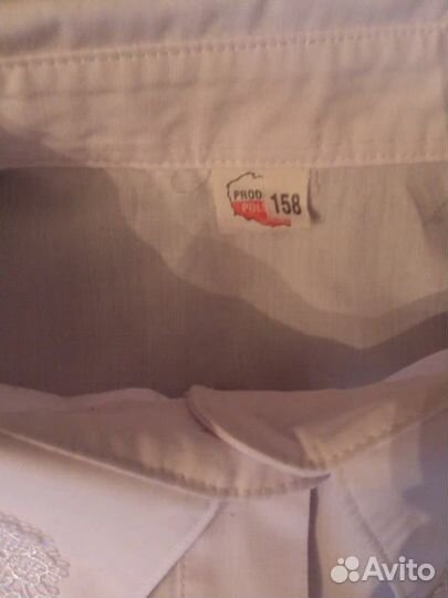 Школьная блузка р. 158