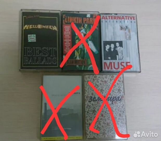 Аудиокассеты рок (зарубежный,русский)