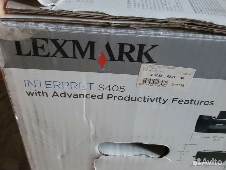 Принтер lexmark interpret S405