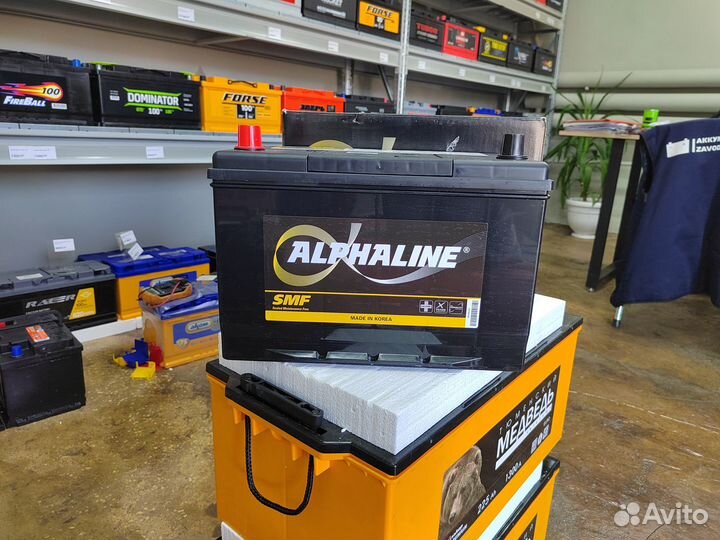 Аккумулятор Alphaline SMF 90 Ач прям 750 А