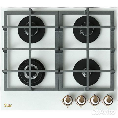Газовая панель Svar GG4 750229F TC-038S белое стек