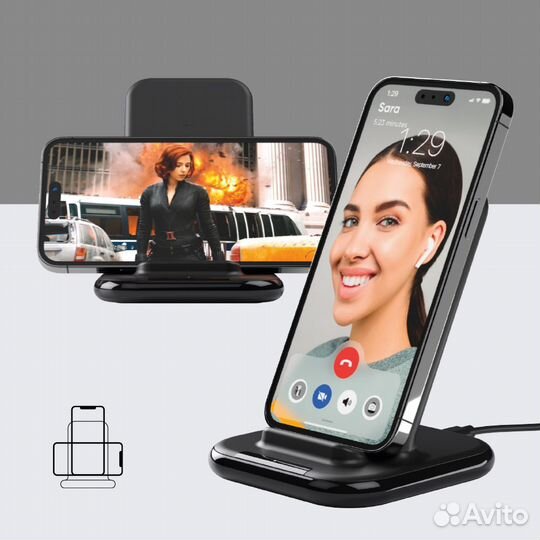 Беспроводное зарядное устройство Deppa Qi Fast Cha