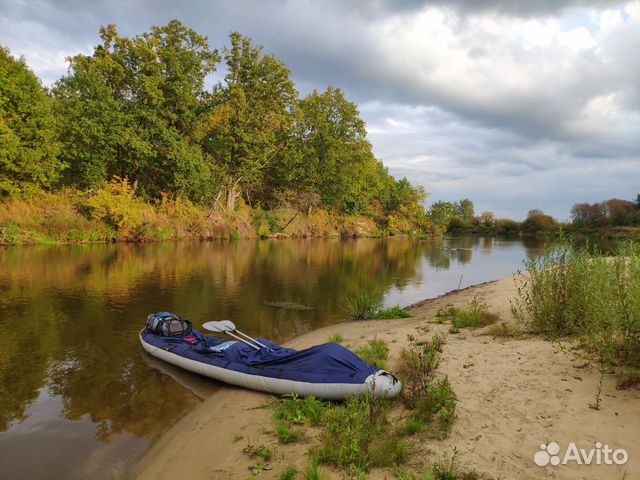 Байдарка надувная Щука 3 б/у + насос