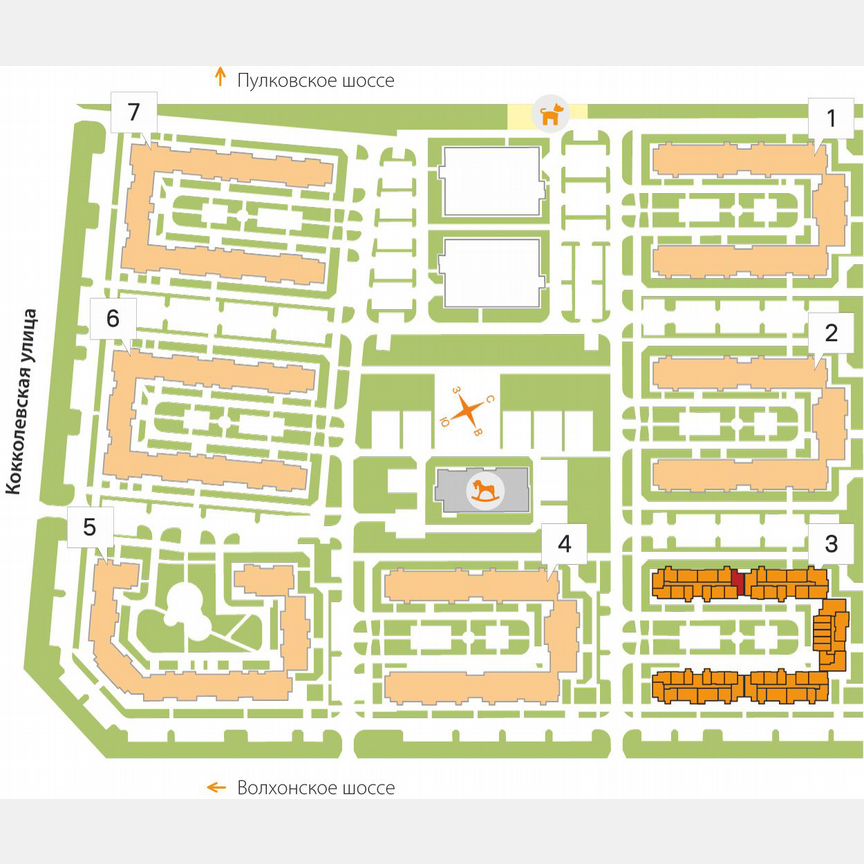 2-к. квартира, 53,7 м², 4/5 эт.